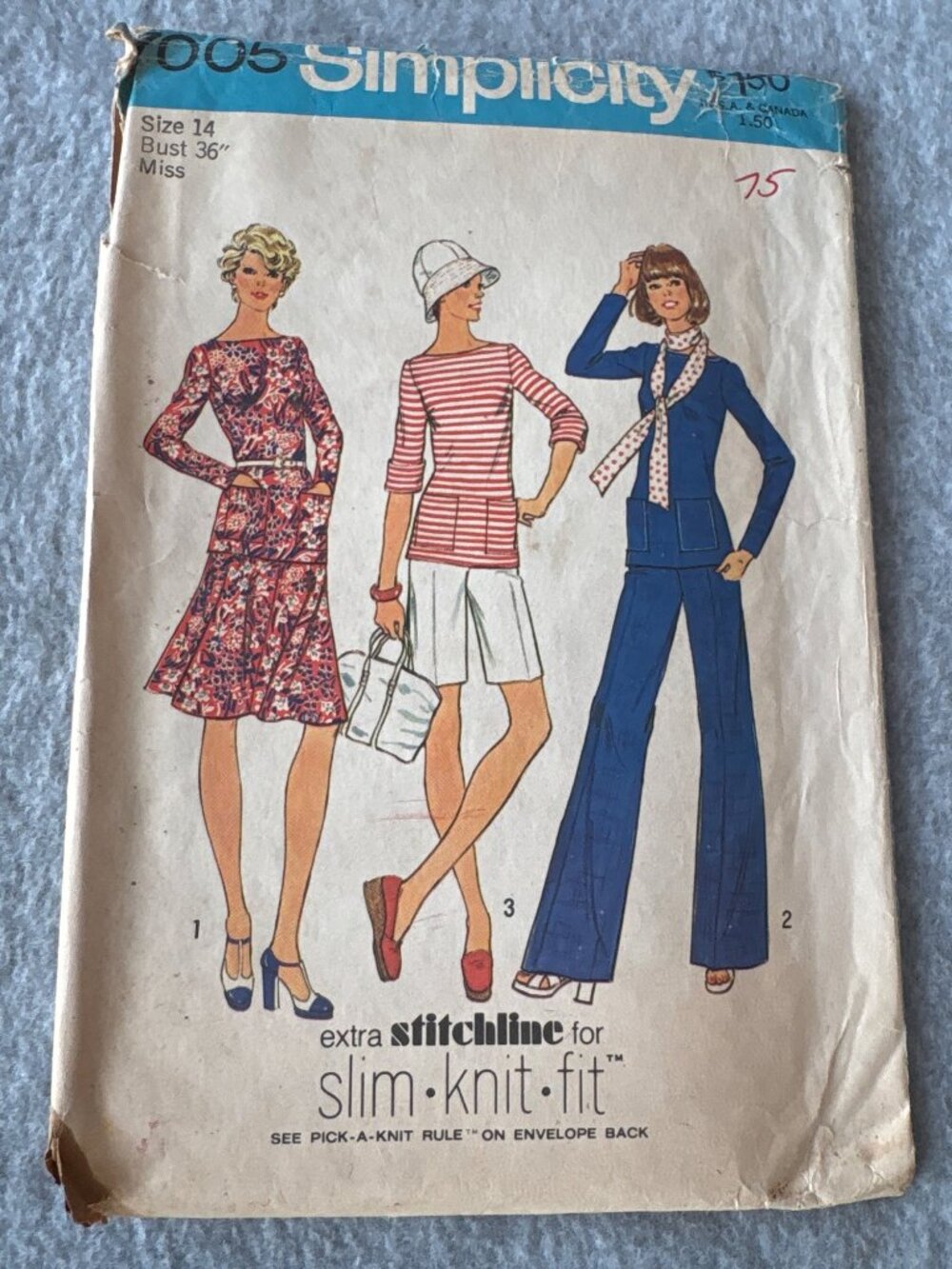 Simplicity 7005 Miss Size 14 Sewing Pattern Dress Pants Skirt Shirt Uncut